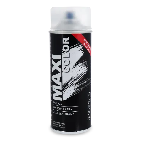 Эмаль-аэрозоль MAXI color лак бесцветный мат