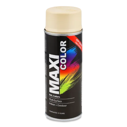 Эмаль-аэрозоль MAXI color светлая слоновая кость