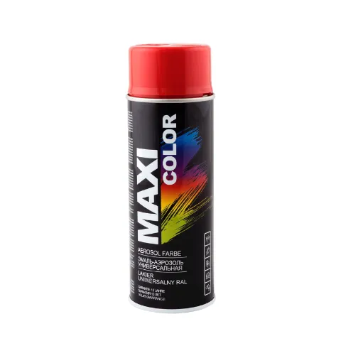 Эмаль-аэрозоль MAXI color огнено-красный