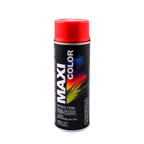 Эмаль-аэрозоль MAXI color ярко-красный