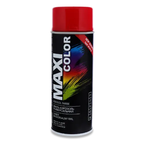 Эмаль-аэрозоль MAXI color красный