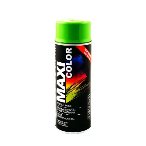 Эмаль-аэрозоль MAXI color желто-зеленый