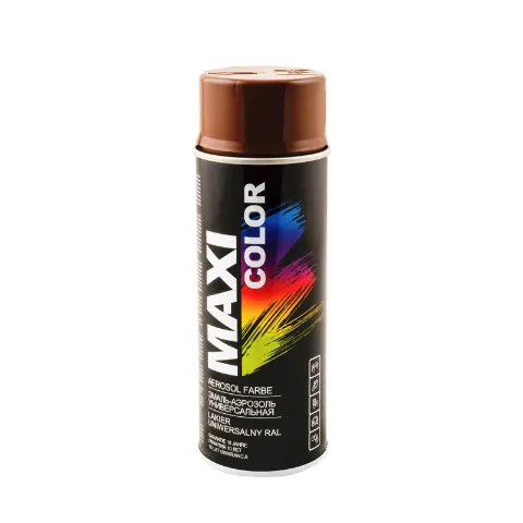 Эмаль-аэрозоль MAXI color коричневый