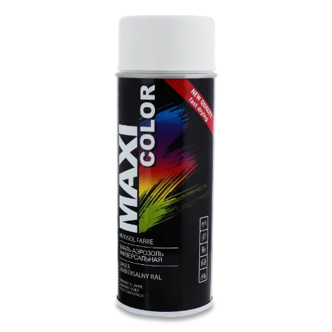 Эмаль-аэрозоль MAXI color матовая белый