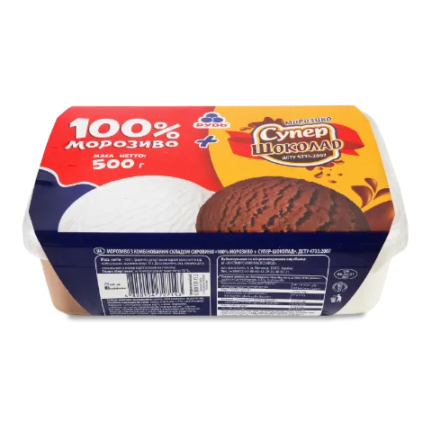Мороженое Рудь100% + Супершоколад