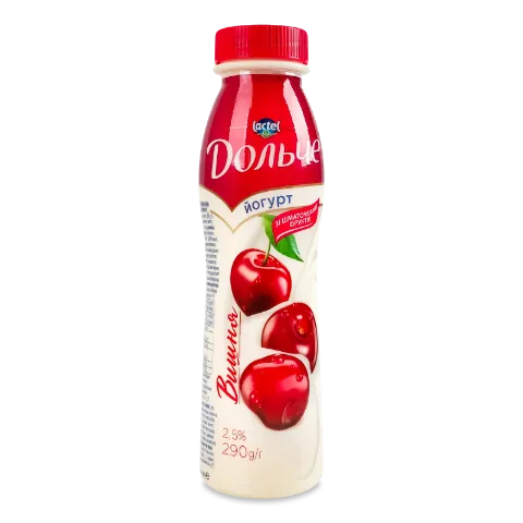 Йогурт Дольче Lactel вишня 2,5% бут