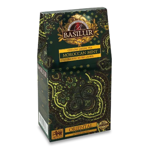 Чай зеленый Basilur Марокканская мята цейлон карт