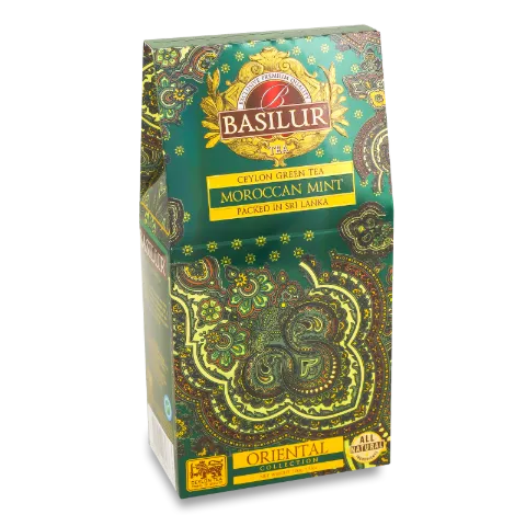 Чай зеленый Basilur Марокканская мята цейлон карт