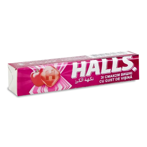 Леденцы Halls со вкусом вишни