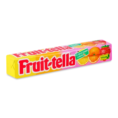 Цукерки Fruit-tella асорті жувальні