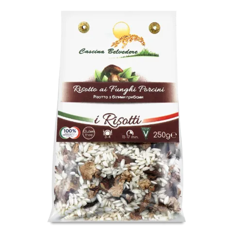 Рис Cascina Belvedereз Ризотто с белыми грибами