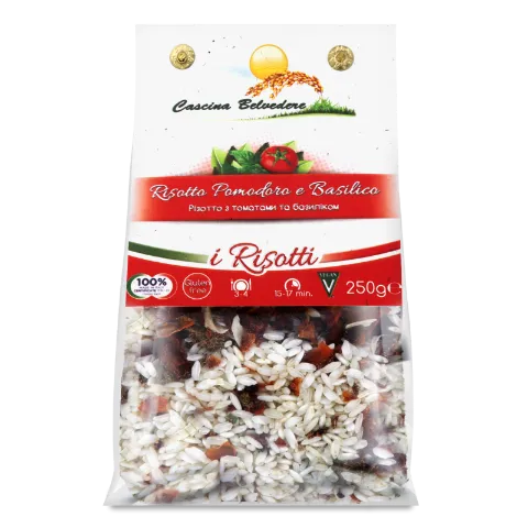 Рис CascinaBelvedereз Ризотто с томатами и базилик