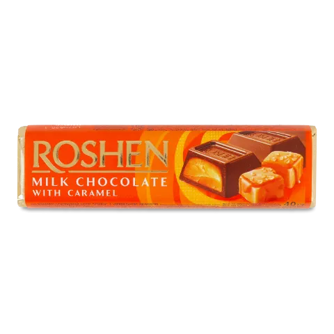 Батончик Roshen з карамельною начинкою