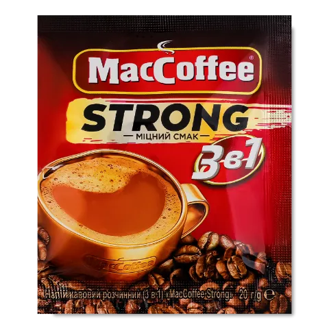 Напій кавовий MacCoffee Strong 3 в 1