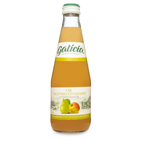Сік Galicia яблучно-грушевий неосвітлений, скло