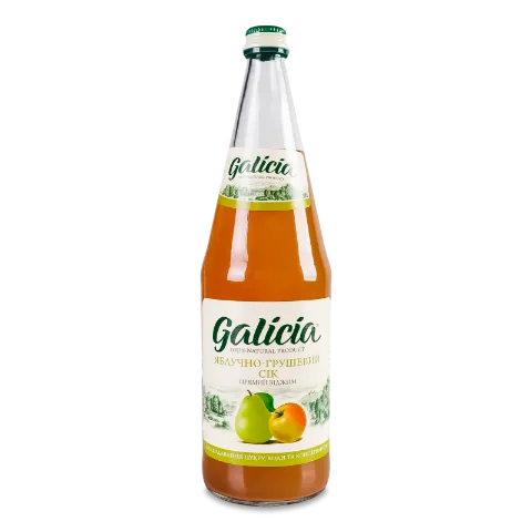 Сік Galicia яблучно-грушевий неосвітлений, скло