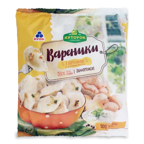 Вареники Хуторок с картофелем и жареним луком