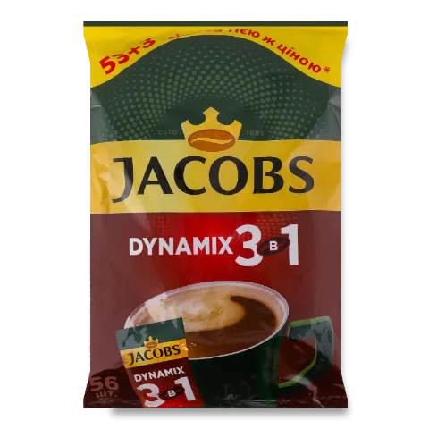 Напій кавовий Jacobs 3в1 Dynamix