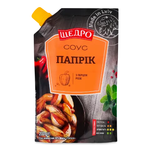 Соус «Щедро» «Папрік» 30% д/п