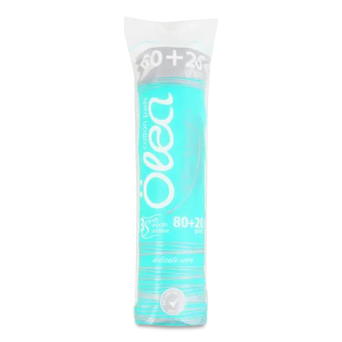 Диски ватные Olea косметические круглые +20шт. бесплатно 80+20шт./уп.