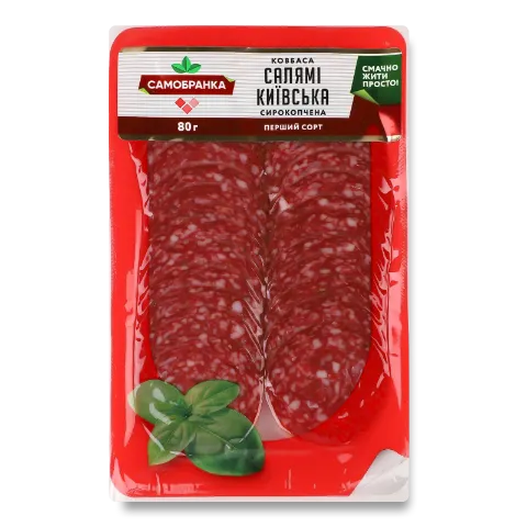 Ковбаса «Самобранка» «Салямі Київська» с/к 1 ґ нарізка