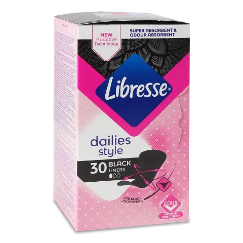 Прокладки ежедн Libresse Daily Fresh Normal Black