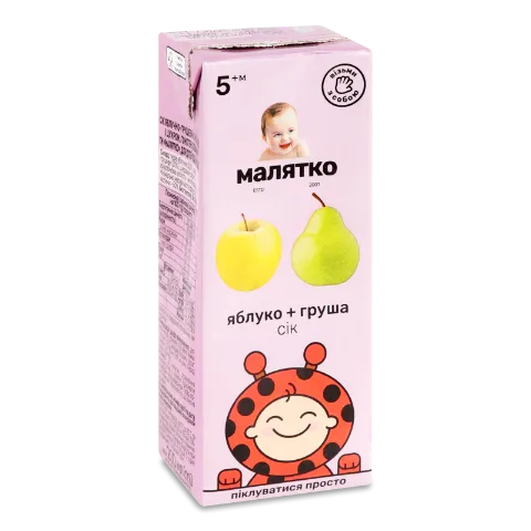 Сік «Малятко» яблуко-груша