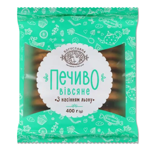 Печиво «Богуславна» вівсяне з насінням льону
