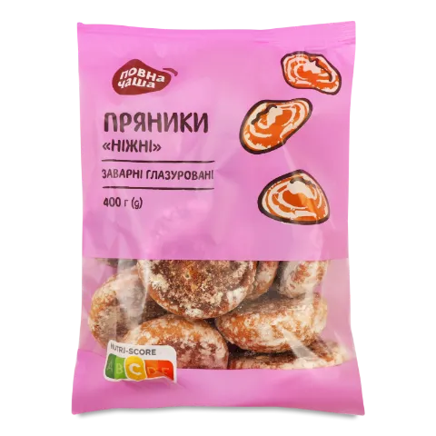 Пряники Повна Чаша Нежные заварные глазированные