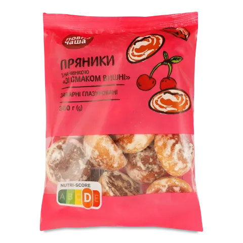 Пряники Повна Чаша завар глазиров со вкус вишни