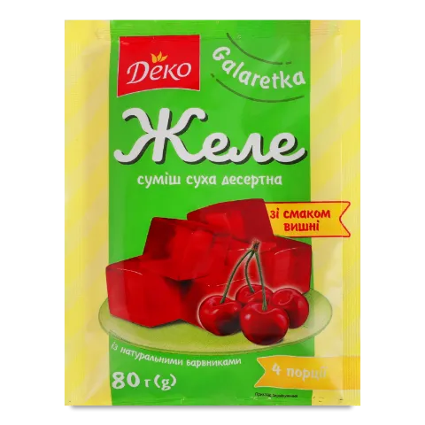 Желе «Деко» зі смаком вишні