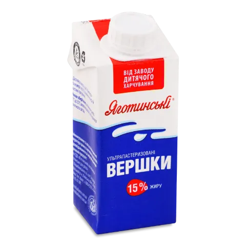 Вершки «Яготинські» 15%