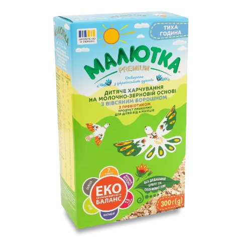 Смесь Малютка Premium с овсяной мукой