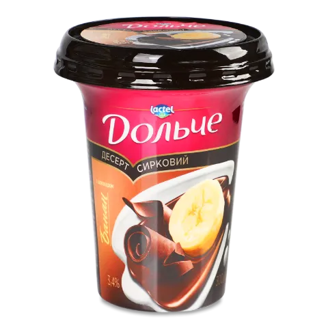 Десерт сирковий Дольче банан шоколад 3,4% ст