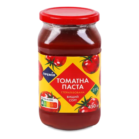 Паста томатная Премія стерилизованная 25%