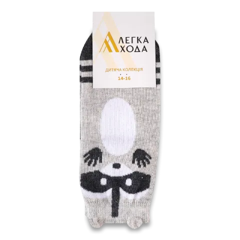 Шкарпетки дит Легка Хода 9214 сріб меланж р.14-16