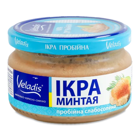 Ікра минтая Veladis пробійна слабосолена с/б