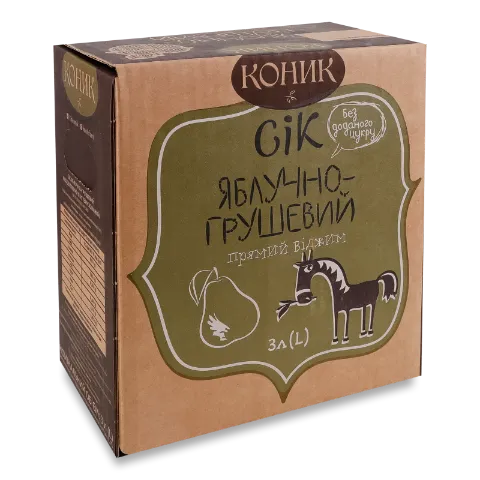 Сік «Лавка традицій» «Коник» яблучно-грушевий