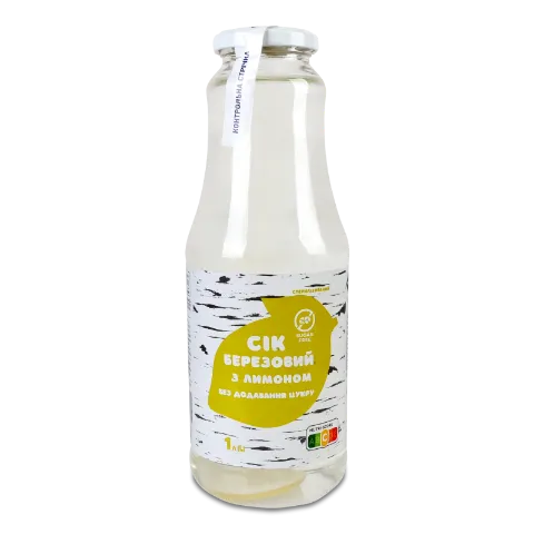 Сок Премія березовый с лимоном без сахара