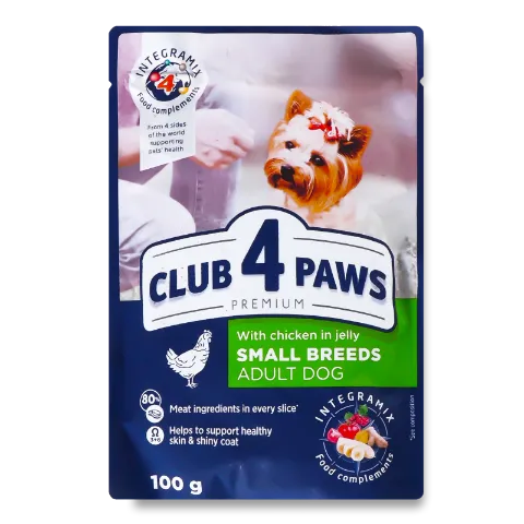 Корм для собак Club 4 Paws с курицей в желе