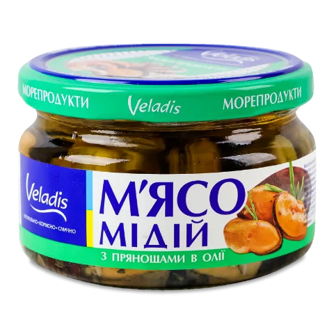 Мідії Veladis з прянощами в олії