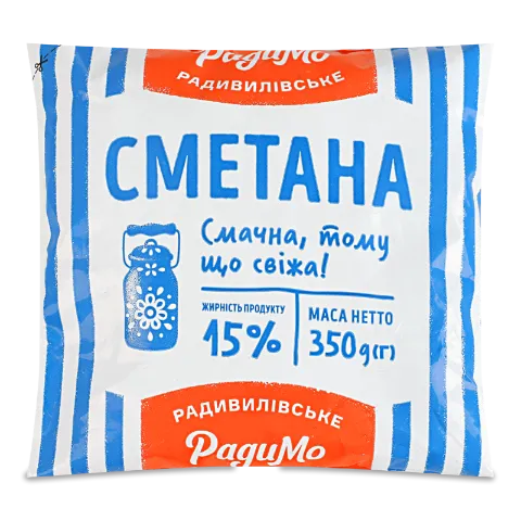 Сметана РадиМо 15% п/э