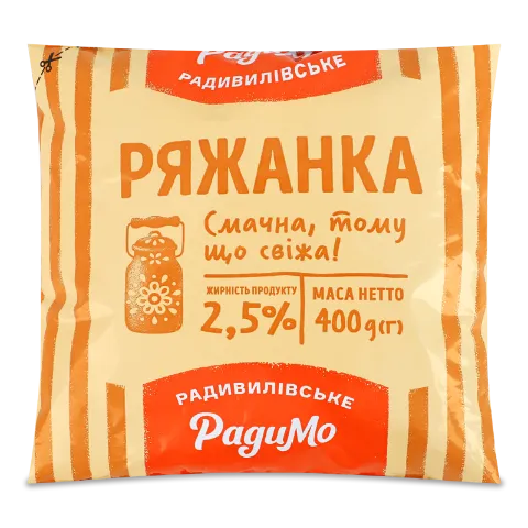 Ряженка РадиМо 2,5% п/э
