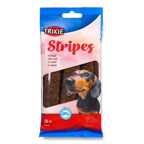 Лакомство д/собак Trixie Stripes Light с говядиной