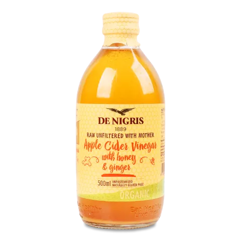Уксус De Nigris яблочный с медом и имбирем органич
