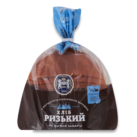 Хліб «Кулиничі» «Ризький» половинка нарізаний