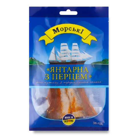 Путасу «Морские» «Янтарна» з перцем філе сушене солоне
