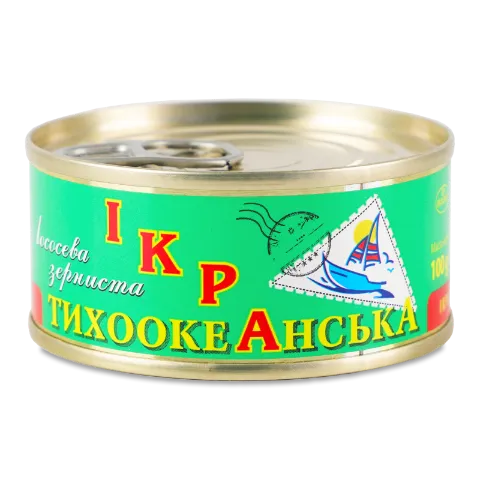 Ікра лососева тихоокеанська зерниста з/б