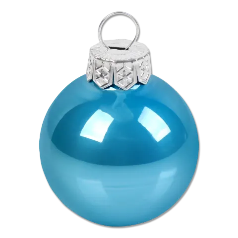 Украшение елочное Шар стекло 4см в ассортим Y*-1