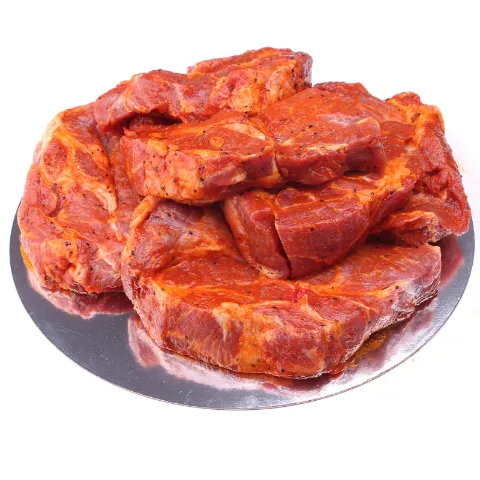 Стейк из ошейка в маринаде